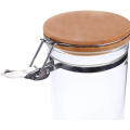 hot sale 1250ml sugar round glass jar with clip lid